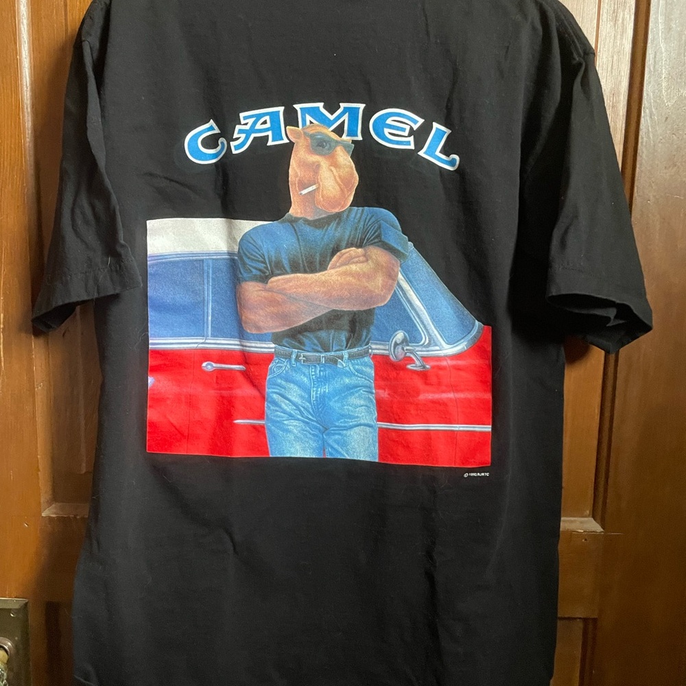 Joe Camel Black Graphic Tee for Men